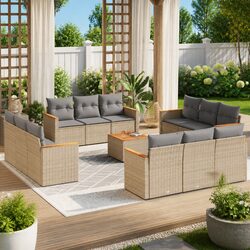 Enhance Your Outdoor Space with 13 Piece Sofa Set