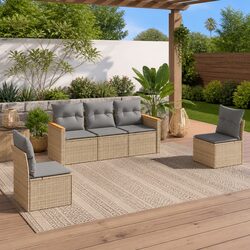 Outdoor 5-Piece Garden Sofa Set for Relaxing Spaces