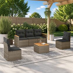 Enhance Your Outdoor Space with a 6-Piece Sofa Set