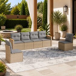 Transform Your Outdoor Space with This 6 Piece Sofa Set