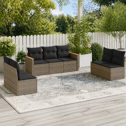 Elevate Your Outdoor Space with a 7-Piece Grey Sofa Set