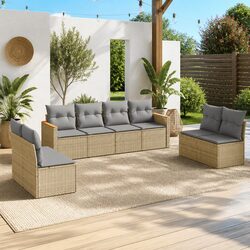 Transform Your Patio with this Stylish 8 Piece Sofa Set