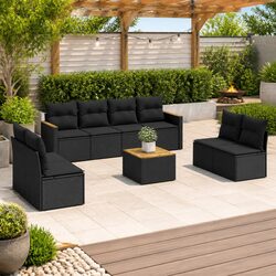 Transform Your Outdoor Space with 9 Piece Garden Sofa Set