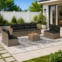 Transform Your Outdoor Living with This 9-Piece Sofa Set