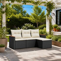 Enhance Your Outdoor Experience with This 4-Piece Sofa Set