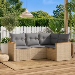 Enhance Your Outdoors with This 4-Piece Garden Sofa Set
