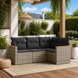 Enhance Your Outdoor Space with This 4-Piece Sofa Set