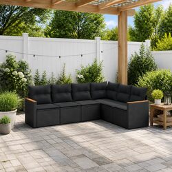 Elevate Your Outdoor Space with a 6-Piece Garden Sofa Set