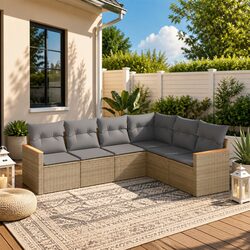 Transform Your Patio with a Stylish 6-Piece Sofa Set