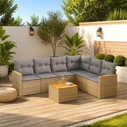 Transform Your Outdoor Space with a 7 Piece Sofa Set