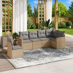 Transform Your Backyard with This 6-Piece Garden Sofa Set