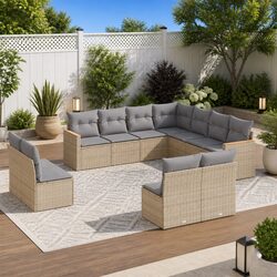 Enhance Your Outdoor Space with a Modular 11-Piece Sofa Set