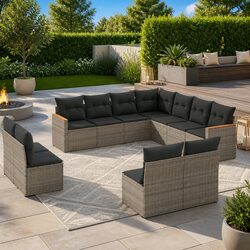 Transform Your Outdoor Space with 11-Piece Sofa Set