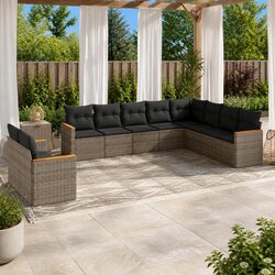 Transform Your Outdoor Space with 10-Piece Sofa Set