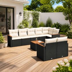 Transform Your Outdoor Space with 9-Piece Sofa Set