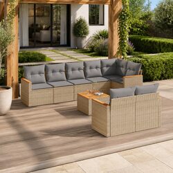 Outdoor 9 Piece Garden Sofa Set for Stylish Patio Spaces