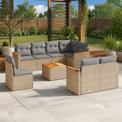 Create a Cozy Outdoor Oasis with Our 9-Piece Sofa Set