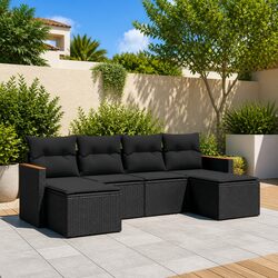 Enhance Your Outdoor Space with 6 Piece Sofa Set