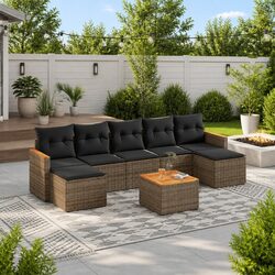Transform Your Outdoor Space with this 8 Piece Sofa Set