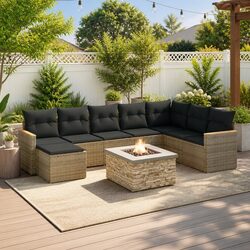 Transform Your Outdoor Space with 9 Piece Sofa Set