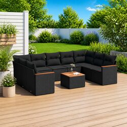 Enhance Your Outdoor Space with 10 Piece Garden Sofa Set