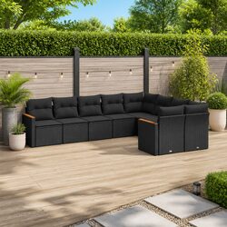 Enhance Your Outdoor Space with a 9-Piece Garden Sofa Set