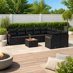 Outdoor 10-Piece Sofa Set for a Cozy Backyard Retreat