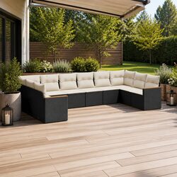 Transform Your Outdoor Living with this 10-Piece Sofa Set