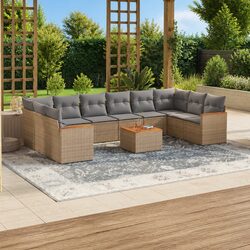Elevate Your Outdoor Space with 11-Piece Garden Sofa Set