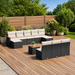 Stylish Modular 10-Piece Outdoor Patio Sofa Set