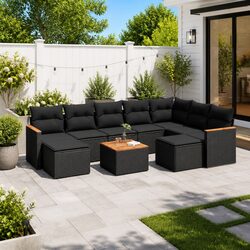 Transform Your Outdoor Space with a Black Sofa Set