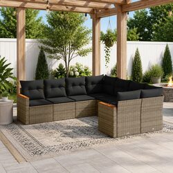Enhance Your Outdoor Living with an 8-Piece Garden Sofa Set
