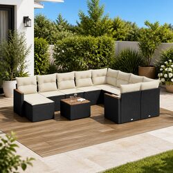 Transform Your Patio with 11-Piece Garden Sofa Set