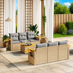 Enhance Your Outdoor Space with 7 Piece Sofa Set