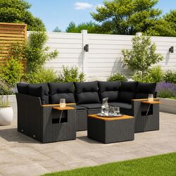 Black Garden Sofa Set for Perfect Outdoor Comfort