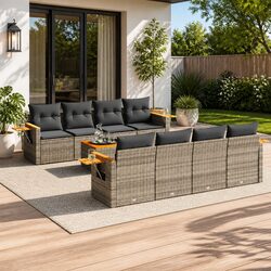 Transform Your Outdoor Space with This 9 Piece Sofa Set