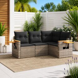 Enhance Your Outdoor Space with This 4-Piece Sofa Set