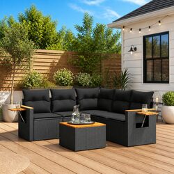 Elevate Your Patio with a Stylish 6 Piece Sofa Set