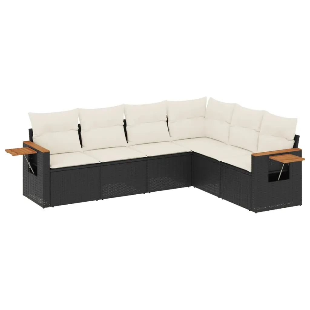 Garden Sofa Set 6 Piece Outdoor Furniture Patio Sectional with Cushions Storage