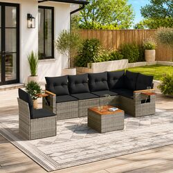 Enhance Your Outdoor Space with 7 Piece Garden Sofa Set