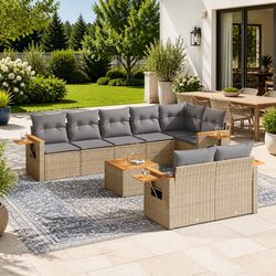 Elevate Your Outdoor Space with a 9-Piece Garden Sofa Set