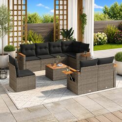 Transform Your Outdoor Space with This 9-Piece Sofa Set