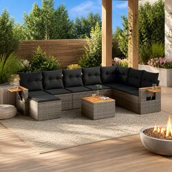 Elevate Your Outdoor Space with this 9-Piece Sofa Set