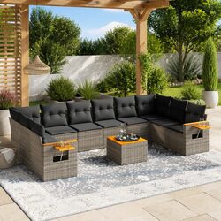 Enhance Your Outdoor Space with This 11-Piece Garden Sofa Set