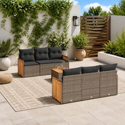 Outdoor 7 Piece Grey Sofa Set to Enhance Your Patio