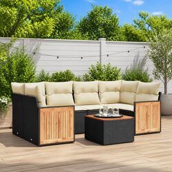 Modular Outdoor Garden Sofa Set with Storage Cushions
