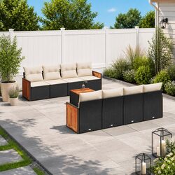 Transform Your Patio with 9 Piece Garden Sofa Set
