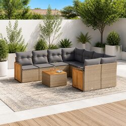 Transform Your Patio with a 9 Piece Modular Sofa Set