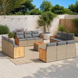 Enhance Your Outdoor Space with a Beige Modular Sofa Set