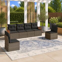 Elevate Your Outdoor Space with 6-Piece Garden Sofa Set